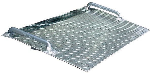 Mini Dockplate, Aluminum, 500 lb, 18 x 24In