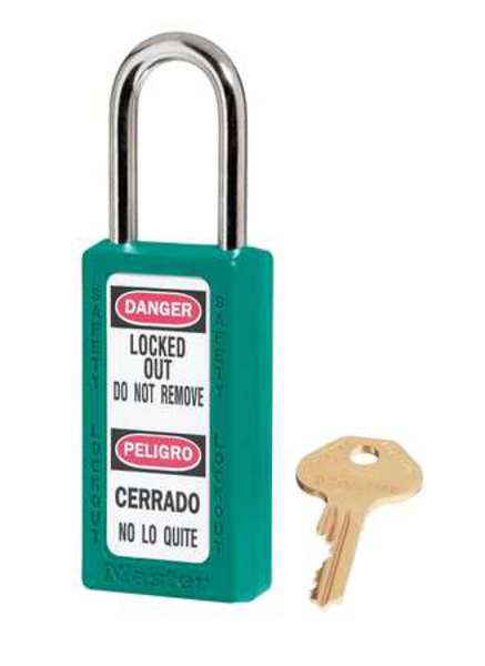 Lockout Padlock, KD, Teal, 3