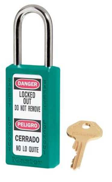 Lockout Padlock, KD, Teal, 3
