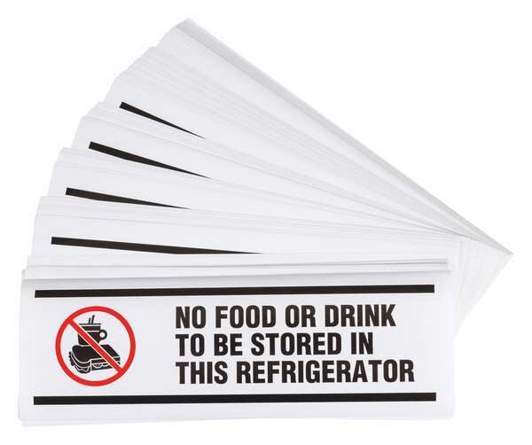 Hazardous Warning Label, 3 1/2 in Height, 10 in English
