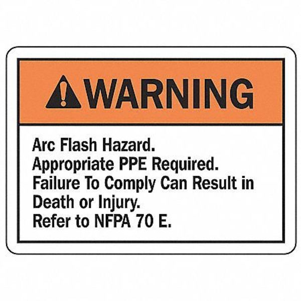 Machine/Equipment Label, 4 In. H, PK5