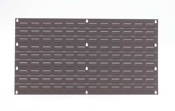 Steel Louvered Bench Rack, 36 in W x 8 in D x 20 in H, Gray