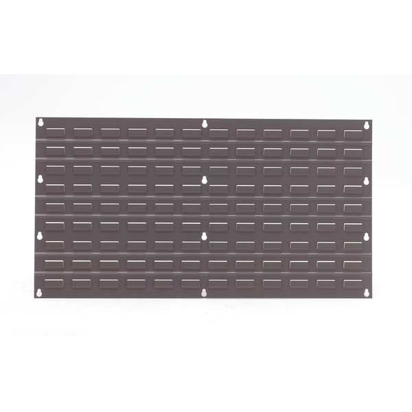 Steel Louvered Panel, 36 in W x 1/4 in D x 20 in H, Gray