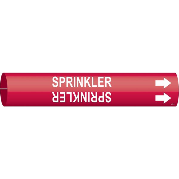 Pipe Marker, Sprinkler, R, 1-1/2 to2-3/8 In