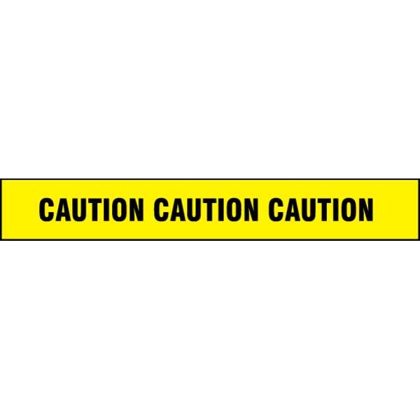 Barricade Tape, Yellow/Black, 1000ft x 3In