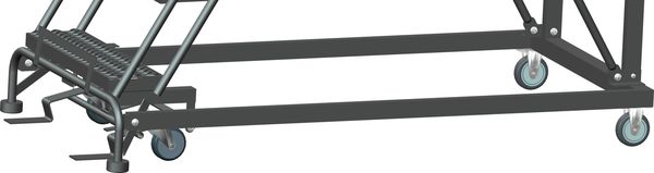Roll Work Platform, Steel, Single, 60 In.H