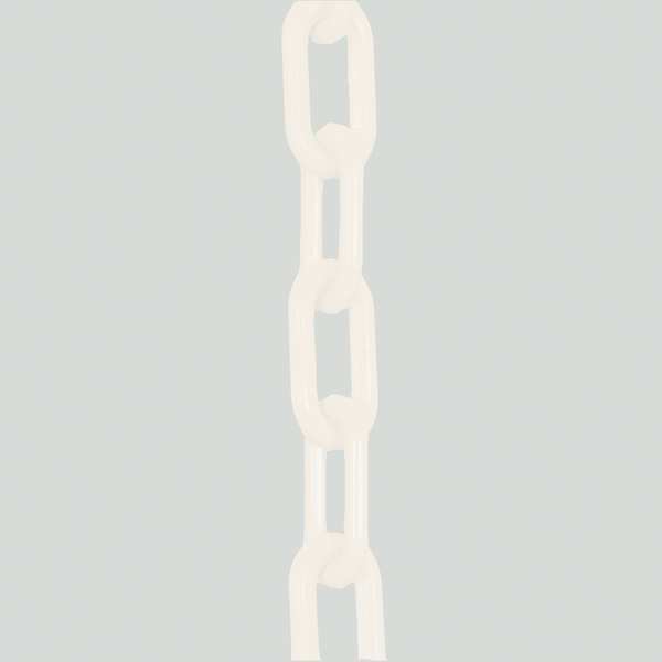 Plastic Chain, 3/4 In x 50 ft, White