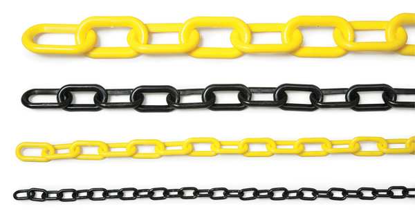 Plastic Chain, 3/4 In x 50 ft, White