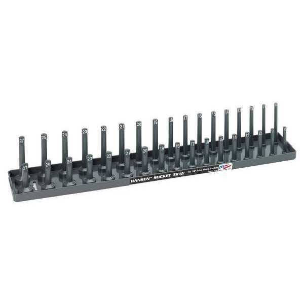 Socket Tray, 1/2 In Dr, Metric, Std/Deep