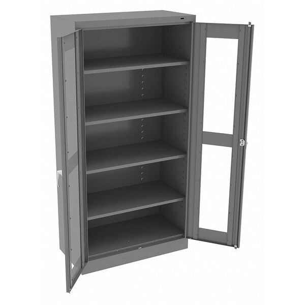 24 ga. ga. Steel Storage Cabinet, 36 in W, 72 in H, Stationary