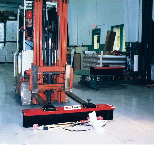 Forklift-Mnt Swper Broom, 60 In W, 8 In H