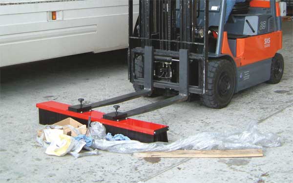 Forklift-Mnt Swper Broom, 60 In W, 8 In H