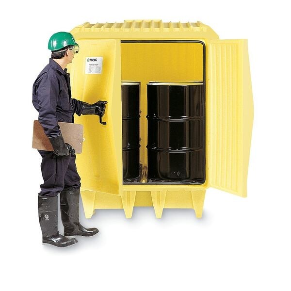 Coverd Drum Spl Contnmnt Hut, 94 in. H