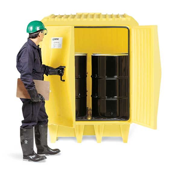 Coverd Drum Spll Cntnmnt Hut, 64 in. L