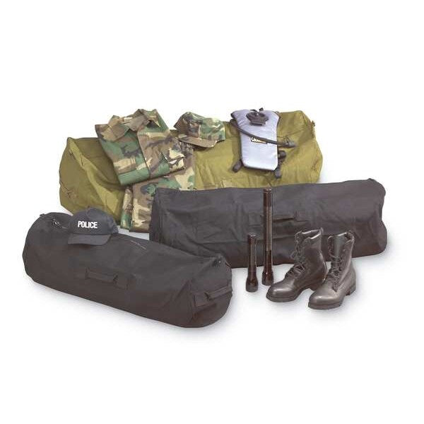 Duffel Bag, Canvas, Black, 21