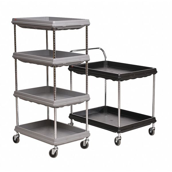 Utility Bin, Black, ABS Thermoplastic