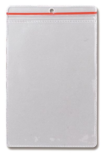 Zip Lock Env, 8-1/2 x 5-1/2 In, Clear, PK10, 81767