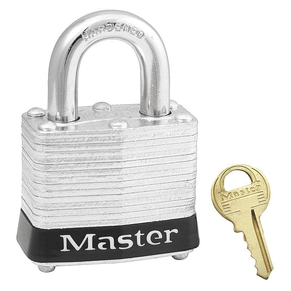 Lockout Padlock, KD, Black, 1-1/4