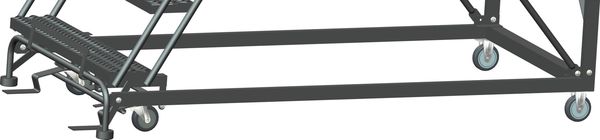 Roll Work Platform, Steel, Single, 60 In.H
