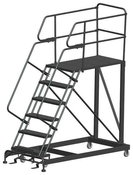 Roll Work Platform, Steel, Single, 60 In.H