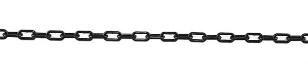 Plastic Chain, 1-1/2 In x 100 ft, Black