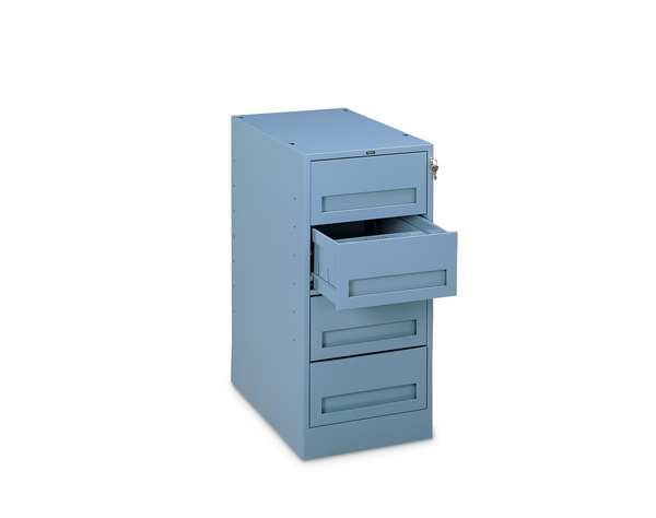 Drawer Pedestal, 15 W x 24 D x 32 H, Gray