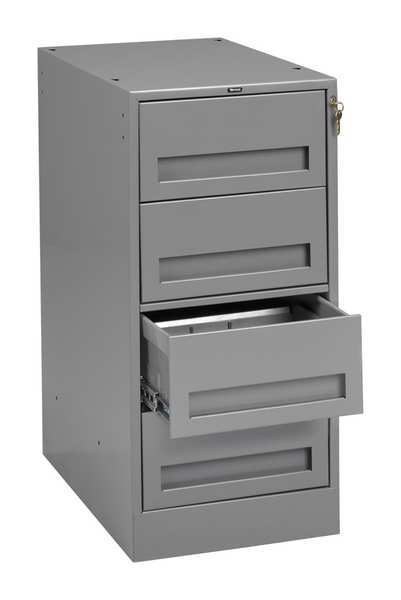 Drawer Pedestal, 15 W x 24 D x 32 H, Gray