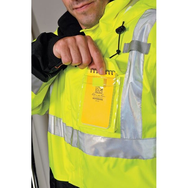 Icon Rain Jacket, Class 3, Type P, Ylw/Green, M
