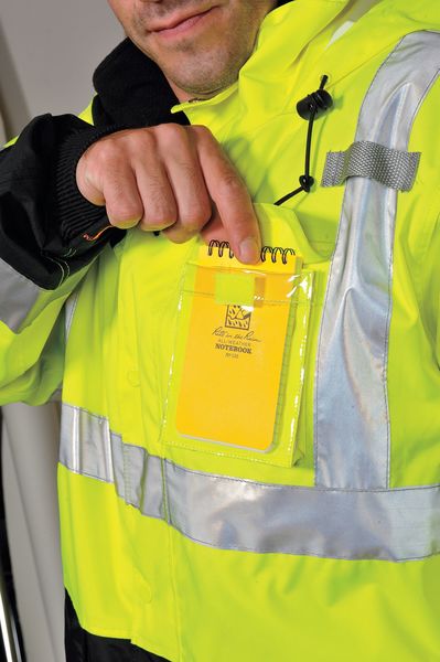 3-In-1 Jacket w/Hood, Hi-Vis Yellow/Green, 5XL