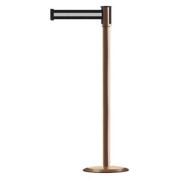 Barrier Post with Belt, Stainless Steel