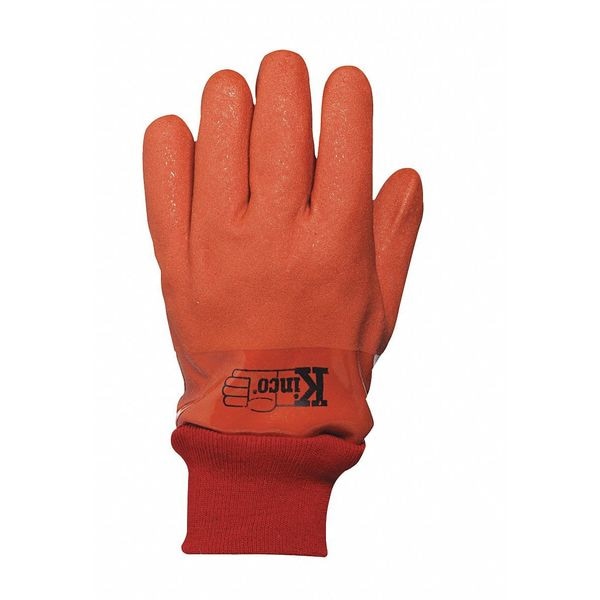 Chemical Resistant Glove, 10 mil, Sz L, PR, Color: Amber