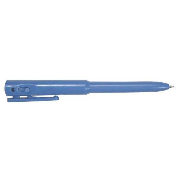 Metal Detectable Retractable Pen, Black, PK25