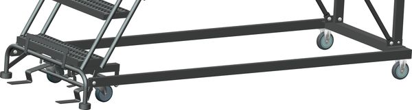 Roll Work Platform, Steel, Single, 70 In.H