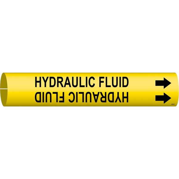 Pipe Mrkr, Hydraulic Fluid, 1-1/2to2-3/8In
