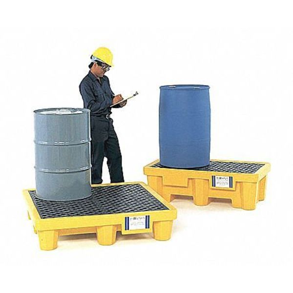 Ultra Spill Pallet, 66 gal Spill Capacity, 4 Drum, 6000 lb., Polyethylene