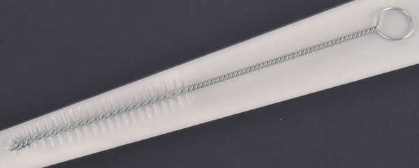 Micro Tube Wire Brush, Nylon, Natural, 7