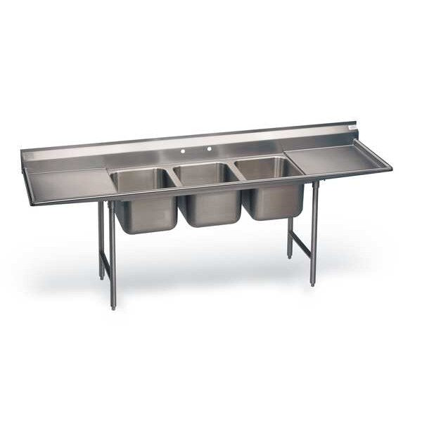 31 in W x 133 in L x 42 in H, Floor Mount, 18 ga. 304 Stainless Steel