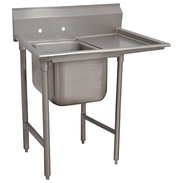 27 in W x 46 in L x 42 in H, Floor Mount, 18 ga. 304 Stainless Steel