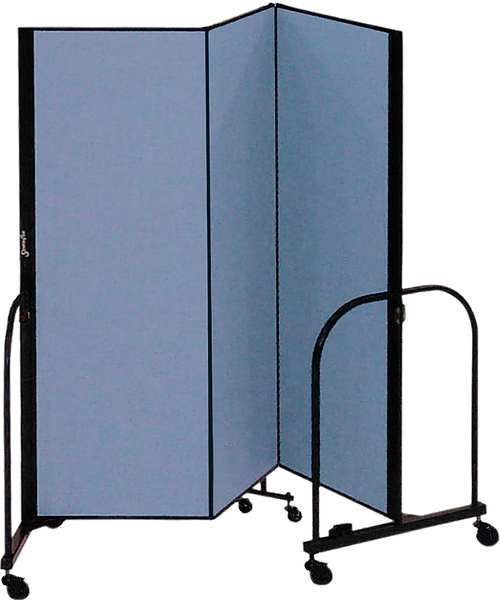 Partition, 5 Ft 9 In W x 7 Ft 4 In H, Blue