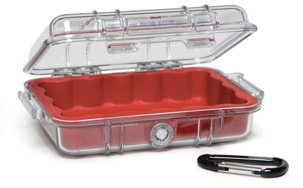 Micro Case, Red, 6.82 x 4.75 x 2.12 In