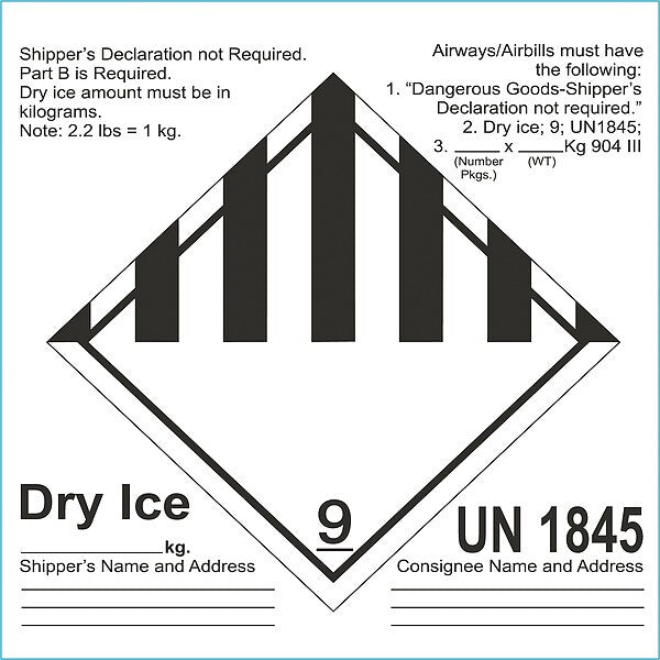 DOT Label, 6-1/2 In. H, 6-1/2 In. W, PK100