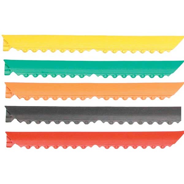 Interlocking Mat Edging Nitrile Rubber 3 ft 2 in 3/4 in