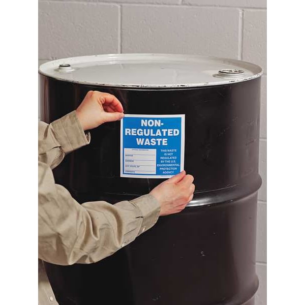 Non Regulated Waste Label, 6 In. W, PK100