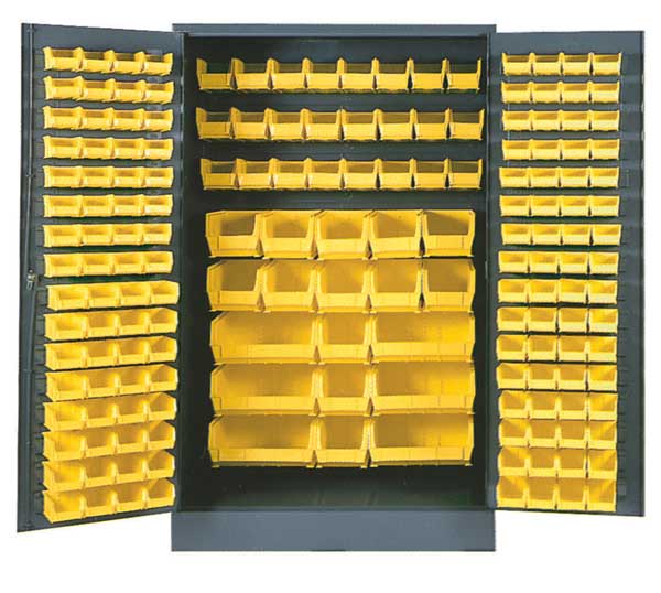 Extra-Heavy Duty Bin Cabinet, 48 in W, 78 in H, 24