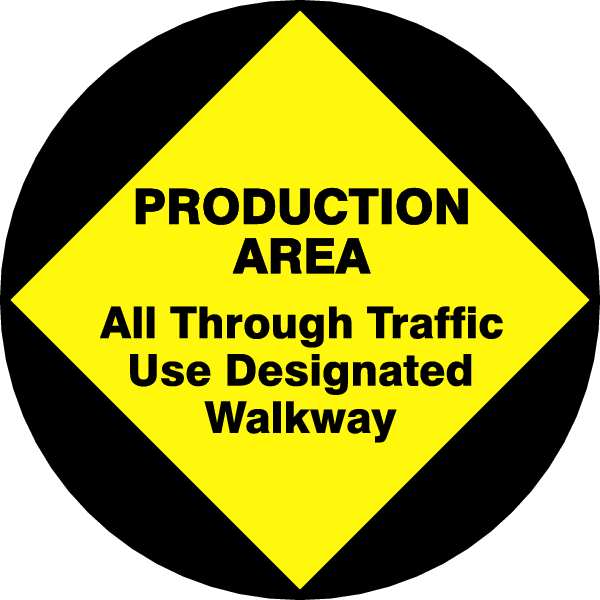 Slip-Gard Round Floor Sign, 17