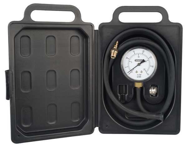 Gas Pressure Test Kit, Gas Line Pressure Test Kit, Low Pressure, Gas/Natural Gas, 0 to 35 in wc