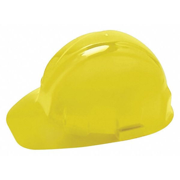Front Brim Hard Hat, Type 1, Class E, Ratchet (6-Point), Yellow