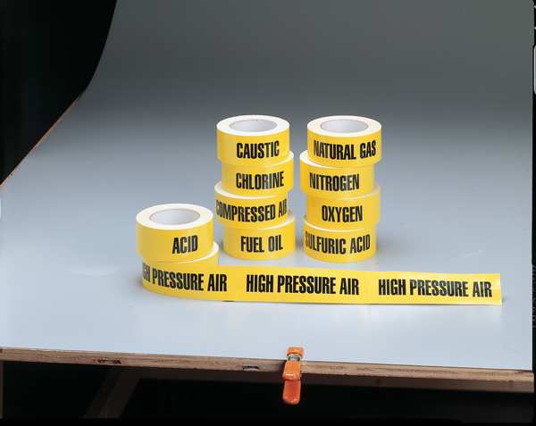 Pipe Marker, High Pressure Air, Yel