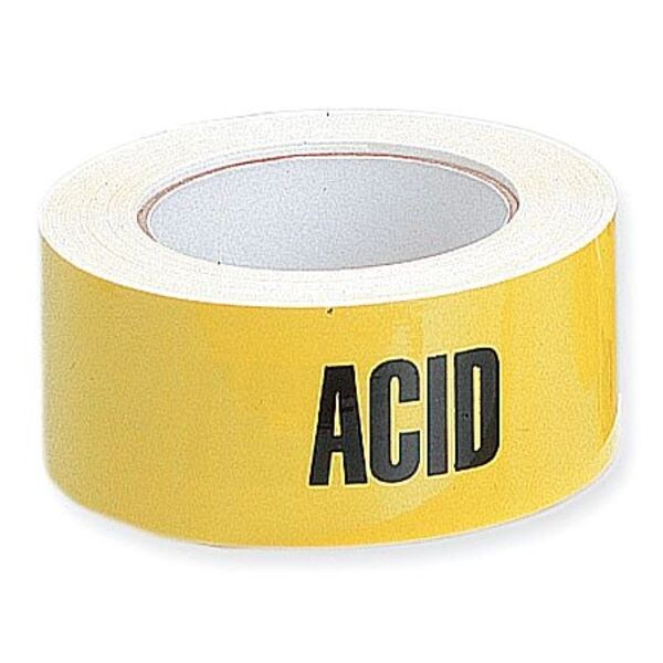 Pipe Marker, Acid, Yellow, 2X90FT ACID