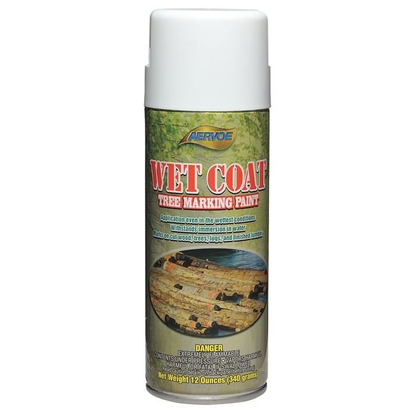 Tree Marking Paint, 12 oz., White, Solvent -Based